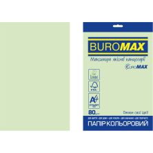 Бумага Buromax А4, 80g, PASTEL green, 20sh, EUROMAX (BM.2721220E-15)