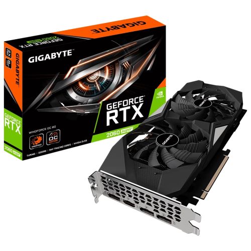 Відеокарта GIGABYTE GeForce RTX2060 SUPER 8192Mb WINDFORCE (GV-N206SWF2OC-8GD)