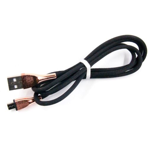 Дата кабель USB 2.0 AM to Micro 5P 1.0m black Dengos (NTK-M-SET-BLACK)