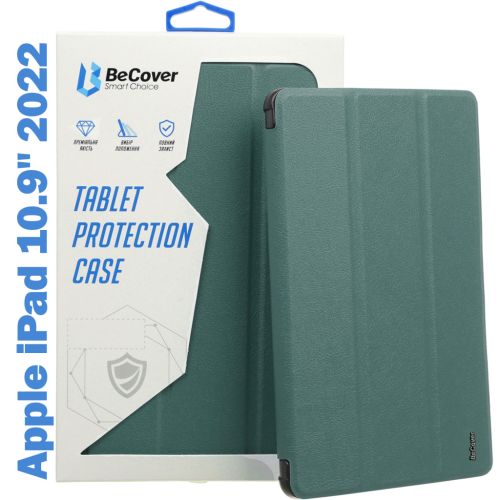 Чохол до планшета BeCover TPU Edge mount Apple Pencil Apple iPad 10.9 2022 Dark Green (708482)