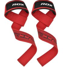 Кистьові лямки RDX S4 Gym Cotton Gel Straps Red Plus (WAC-S4R+)
