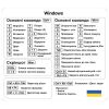 Наклейка на клавиатуру SampleZone с горячими клавишами для Windows + Word\Excel (SZ-BK-ML) - Изображение 2