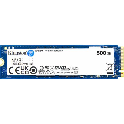 Накопичувач SSD M.2 2280 500GB Kingston (SNV3S/500G)