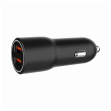 Зарядний пристрій Gembird 2xUSB-A (18W QC3.0) black (TA-UC-A2QC36-CAR-01)