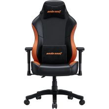 Кресло игровое Anda Seat Luna Color PVC Size L Black/Orange (AD18-48-BO-PV)