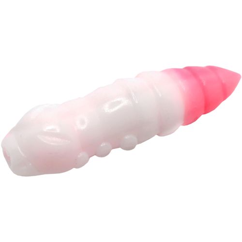 Силикон рыболовный FishUP Pupa 1.2 132 - White/Bubble Gum, cheese taste (10шт/уп) (1864.07.66)