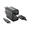 Зарядний пристрій HOCO CS21A Rich USB QC3.0 + cable USB to Micro 5P Black (6942007609890) - Зображення 3