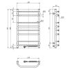 Полотенцесушитель Navin Блюз 480x800 (12-006030-4880) - Изображение 3