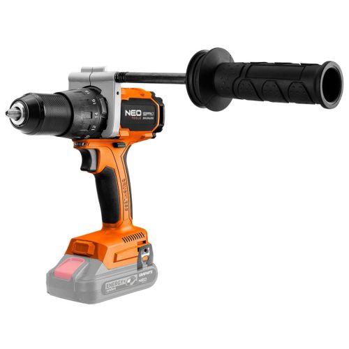 Шуруповерт Neo Tools Energy+ 18V, бесщеточный, 100Нм, 0-480/0-1900об/мин 1.56кг (без АКБ и ЗУ) (04-616)