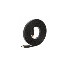 Кабель мультимедийный HDMI M to HDMI M 5.0m V1.4 black Merlion (YT-HDMI(M)/(M)SLIM-5.0m/01072)