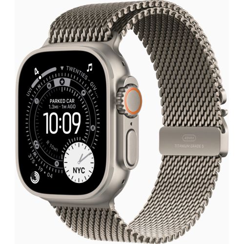 Смарт-годинник Apple Watch Ultra 3 GPS + Cellular 49mm Natural Titanium Case with Natural Titanium Milanese Loop - Sm (MEWW4QP/A)