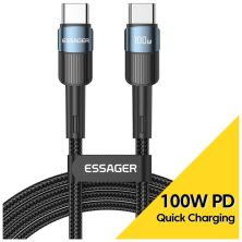 Дата кабель USB-C to USB-C 1.0m 100W blue Essager (EXCTT1-XC03)