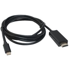 Кабель мультимедийный USB-C to HDMI M 1.8m black Patron (CAB-PN-TYPC-HDMI-1.8)