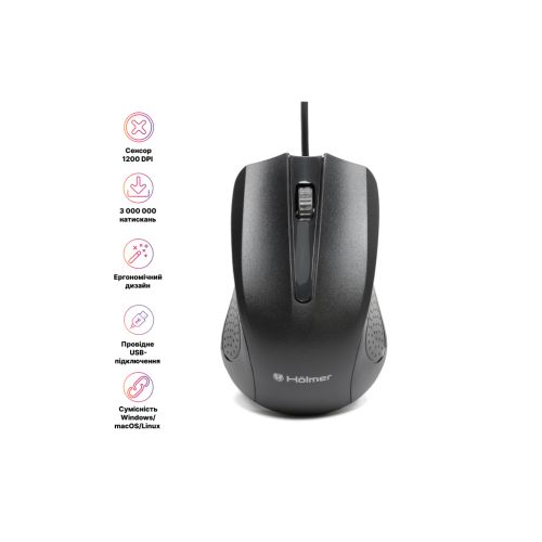 Мышка Hölmer M-02OF USB White (M-02OF)