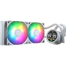 Система жидкостного охлаждения AeroCool Abyss L240R Digi White (ACLA-AD24117.21)