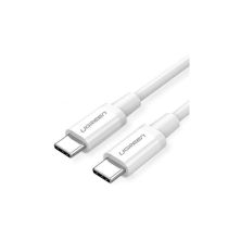 Дата кабель USB-C to USB-C 1.0m US264 ABS Shell White Ugreen (60518)