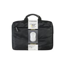 Сумка для ноутбука Tucano 15.6 SLIM BAG IDEALE + Wireless mouse, Black (BU-BIDEA-WM)