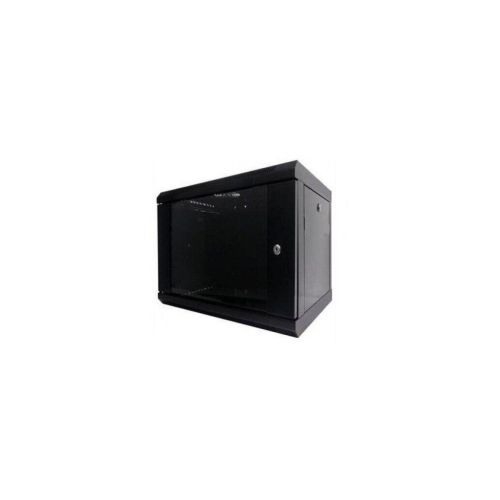 Шкаф настенный Hypernet 9U 19 600x600 (WMNC66-9U-FLAT-AC-BLACK)