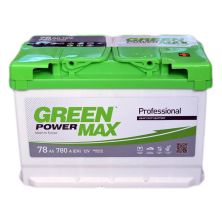 Аккумулятор автомобильный GREEN POWER MAX 78Ah Ев (-/+) (780EN) (22372)