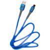 Дата кабель USB 2.0 AM to Type-C 1.0m blue Dengos (NTK-TC-LP-BLUE) - Зображення 1