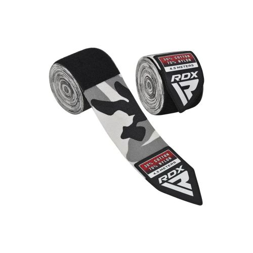 Бинт для спорта RDX для боксу WX Professional Boxing Hand Wraps Camo Grey (4.5м.) (HWX-RC+)