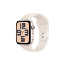 Смарт-часы Apple Watch SE 2024 GPS 44mm Starlight Aluminium Case with Starlight Sport Band - S/M (MXEU3QH/A)