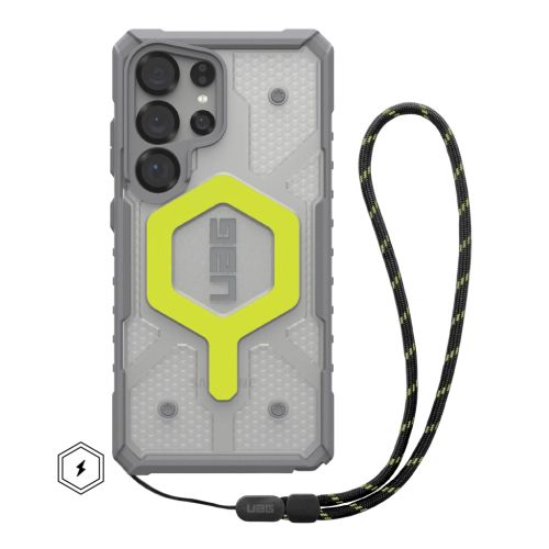 Чохол до мобільного телефона UAG Samsung Galaxy S25 Ultra Pathfinder Clear with Magnet Bundle Active Neon Lanyard (2144831BV01)