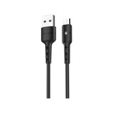 Дата кабель USB 2.0 AM to Micro 5P 1.0m Star Charging X30 black HOCO (6957531091141) Дата кабель USB 2.0 AM to Micro 5P 1.0m Star Charging X30 black HOCO (6957531091141)