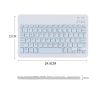 Клавиатура BeCover (245х150 мм) Bluetooth UA Light Blue (713407) - Изображение 3