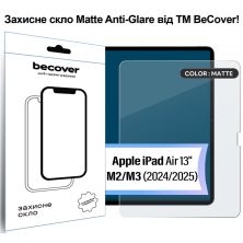 Стекло защитное BeCover Matte Anti-Glare Apple iPad Air 13 M2/M3 (2024/2025) (713706)