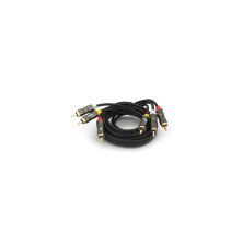 Кабель мультимедийный 3xRCA M to 3xRCA M 1.5m black VEGGIEG (YT-AV301)
