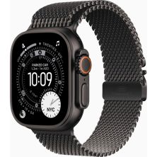 Смарт-годинник Apple Watch Ultra 3 GPS + Cellular 49mm Black Titanium Case with Black Titanium Milanese Loop - Medium (MF1Q4QP/A)