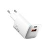 Зарядний пристрій Essager 1xUSB + 1xUSB-C 33W GaN white (ECTAC-JXB02-Z) - Зображення 1