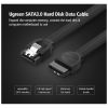Кабель для передачі даних SATA 3 Data Cable 0.5m US217 Black UGREEN (30796) - Зображення 2