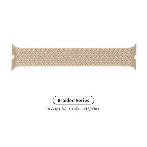 Ремешок для смарт-часов Armorstandart Braided Solo Loop для Apple Watch 49/46/45/44/42 (Series 1-3) Beige Size 6 (148 mm) (ARM64904)