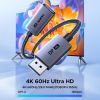 Кабель мультимедійний DisplayPort M to HDMI M 4K60Hz 18Gbps HDR10 3D Ugreen (95418) - Зображення 2