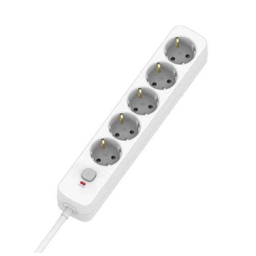 Сетевой фильтр питания ColorWay CCA-3G1MM 5 розеток, 5m White (CW-PSEA1055W)