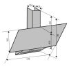 Вытяжка кухонная Ventolux MIRROR 60 WH (750) PB - Изображение 1