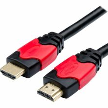 Кабель мультимедийный HDMI to HDMI 30.0m V2.0 Red/Gold Atcom (24930)