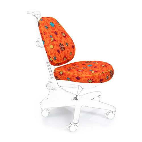 Чехол для кресла Mealux Conan оранжевый с жучками (Чехол RO (S) (Y-317))