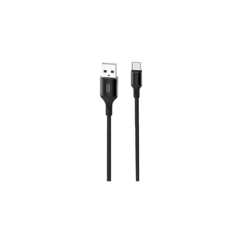 Дата кабель USB 2.0 AM to Type-C 2.0m NB143 Braided Black XO (XO-NB143C2-BK)