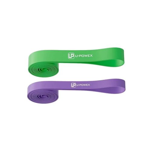 Эспандер U-Powex петлі UP_1072 Power Band набір 2шт Purple/Green (UP_1072_2in_P/G)