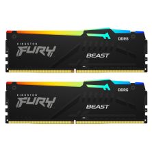 Модуль пам'яті для комп'ютера DDR5 32GB (2x16GB) 6000 MHz Beast RGB Kingston Fury (ex.HyperX) (KF560C30BBAK2-32)