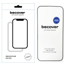 Скло захисне BeCover Apple iPhone 16 Pro Max 10D Black (712324)