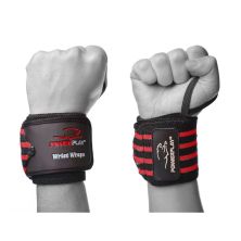 Бинт для спорта PowerPlay 3081 Gym WristT Wraps Чорно-Червоні (PP_3081_Red)
