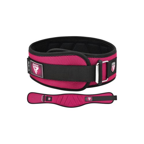 Атлетический пояс RDX RX4 EVA Curve неопреновий Pink XS (WBE-RX4P-XS)