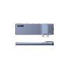 Концентратор Armorstandart For MacBook M-Series HDMI 4K, RJ45, PD, 3USB, SD, microSD Grey (ARM69367) - Зображення 1