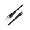 Дата кабель USB 2.0 AM to Lightning 1.0m 2.4A silicone X53 black HOCO (6931474738059) - Зображення 2