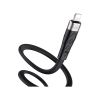 Дата кабель USB 2.0 AM to Lightning 1.0m 2.4A silicone X53 black HOCO (6931474738059) - Зображення 3