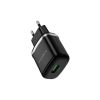 Зарядний пристрій BOROFONE BA36A High Speed USB QC3.0 18W Black (6931474715968) - Зображення 1